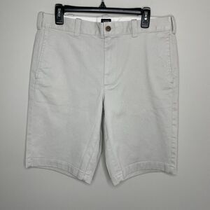 J.CREW Shorts Men 32 x 11 Flex Chino Khaki Tan NEW Cotton Stretch L0934
